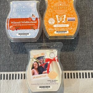 Scentsy Wax Melts Variety Pack - Blue, Orange, Cream